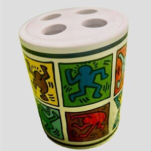 KEITH HARING Toothbrush Holder 1996 Playboy Art Archives Ceramic
